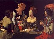 Georges de La Tour The Cheat with the Ace of Diamonds painting